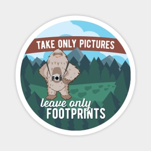 Leave Only Footprints Magnet